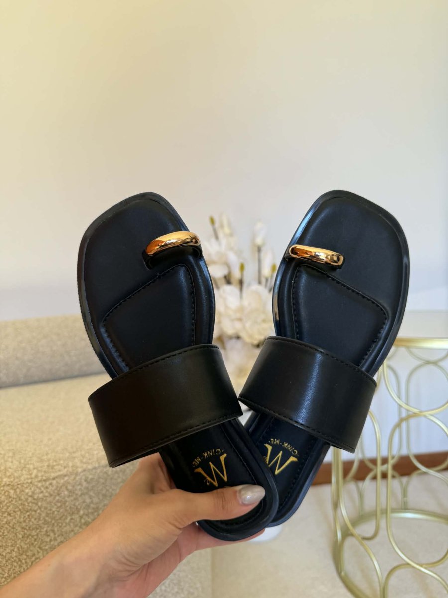 Chinelo Efeito Anel – Preto - Image 3